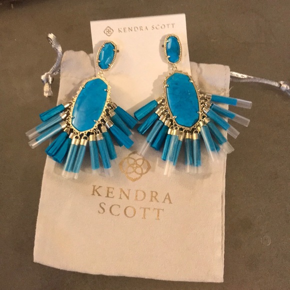 Kendra Scott Cristina Stone Tassel Earrings - Picture 3 of 8